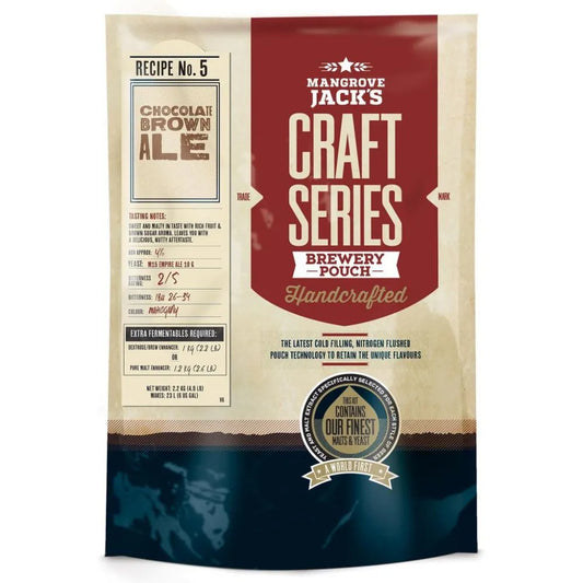 CLEARANCE  Mangrove Jack's Craft Series Choc Brown Ale Pouch - 2.2kg DATED 6/2023