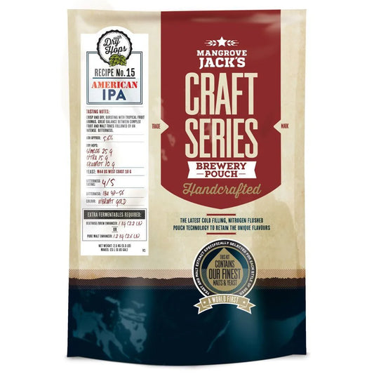 CLEARANCE Mangrove Jack's Craft Series American IPA + dry hops - 2.5kg DATED12/2023
