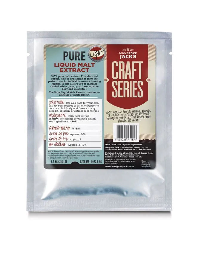 Mangrove Jack's Pure Liquid Malt Extract Light - 1.2 kg