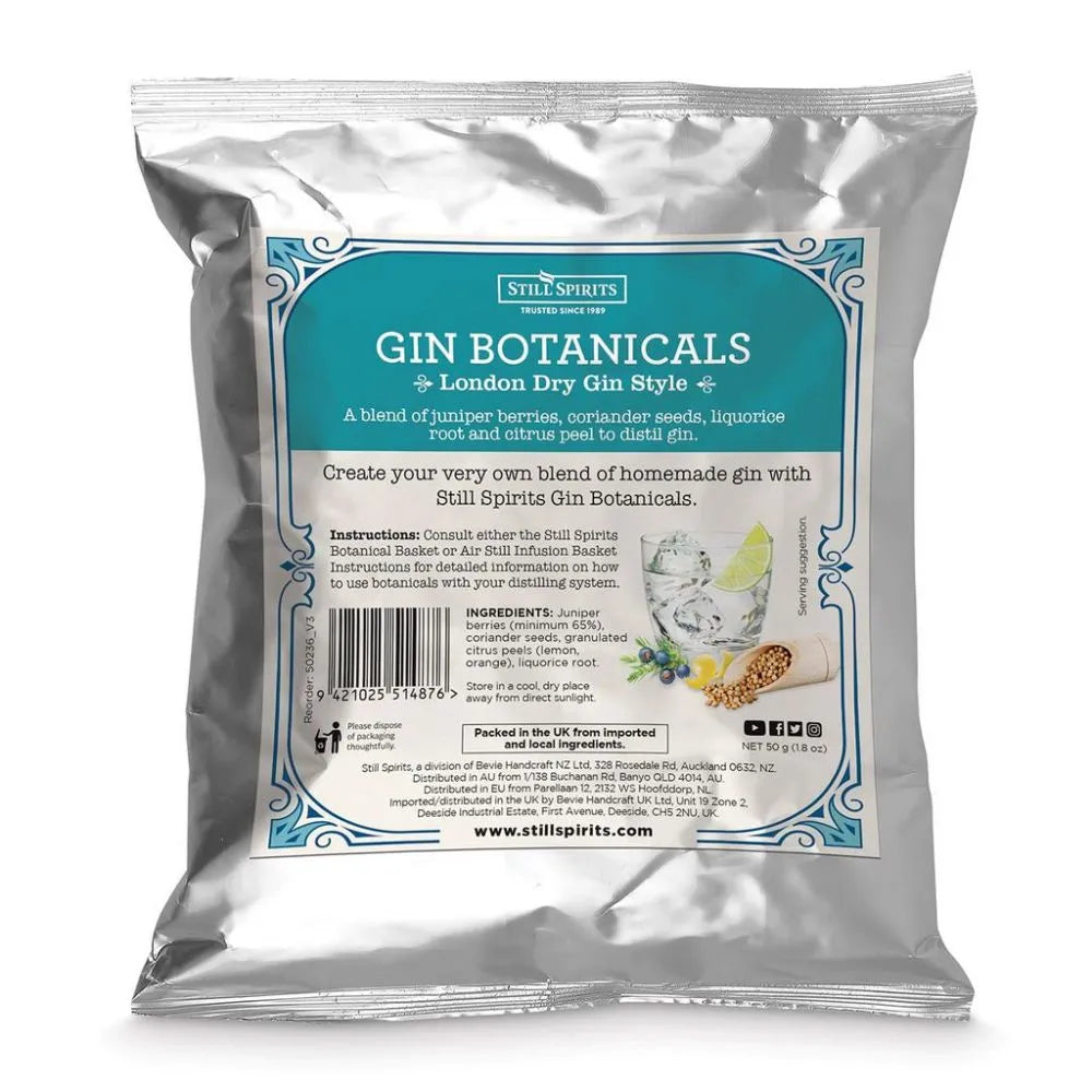 Still Spirits Gin Botanicals London Dry Gin