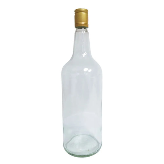 Glass Spirit Bottles and Metal Spirit Caps, 1125ml x 12